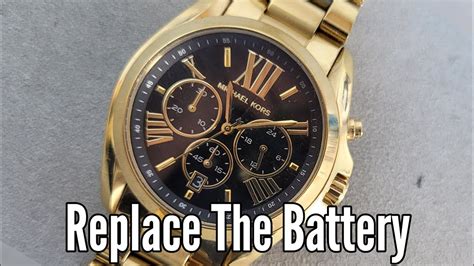 how to replace battery michael kors watch